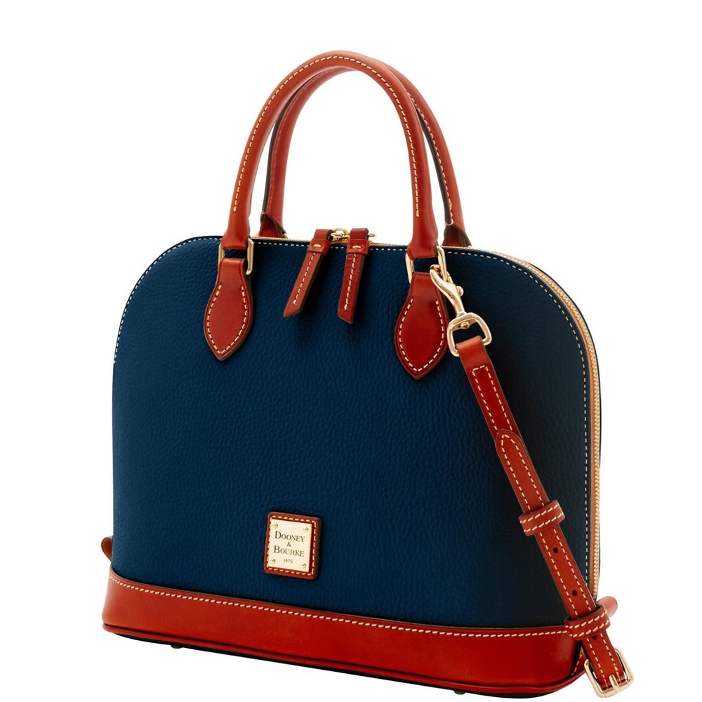 Dooney & Bourke Pebble Grain Zip Zip Satchel